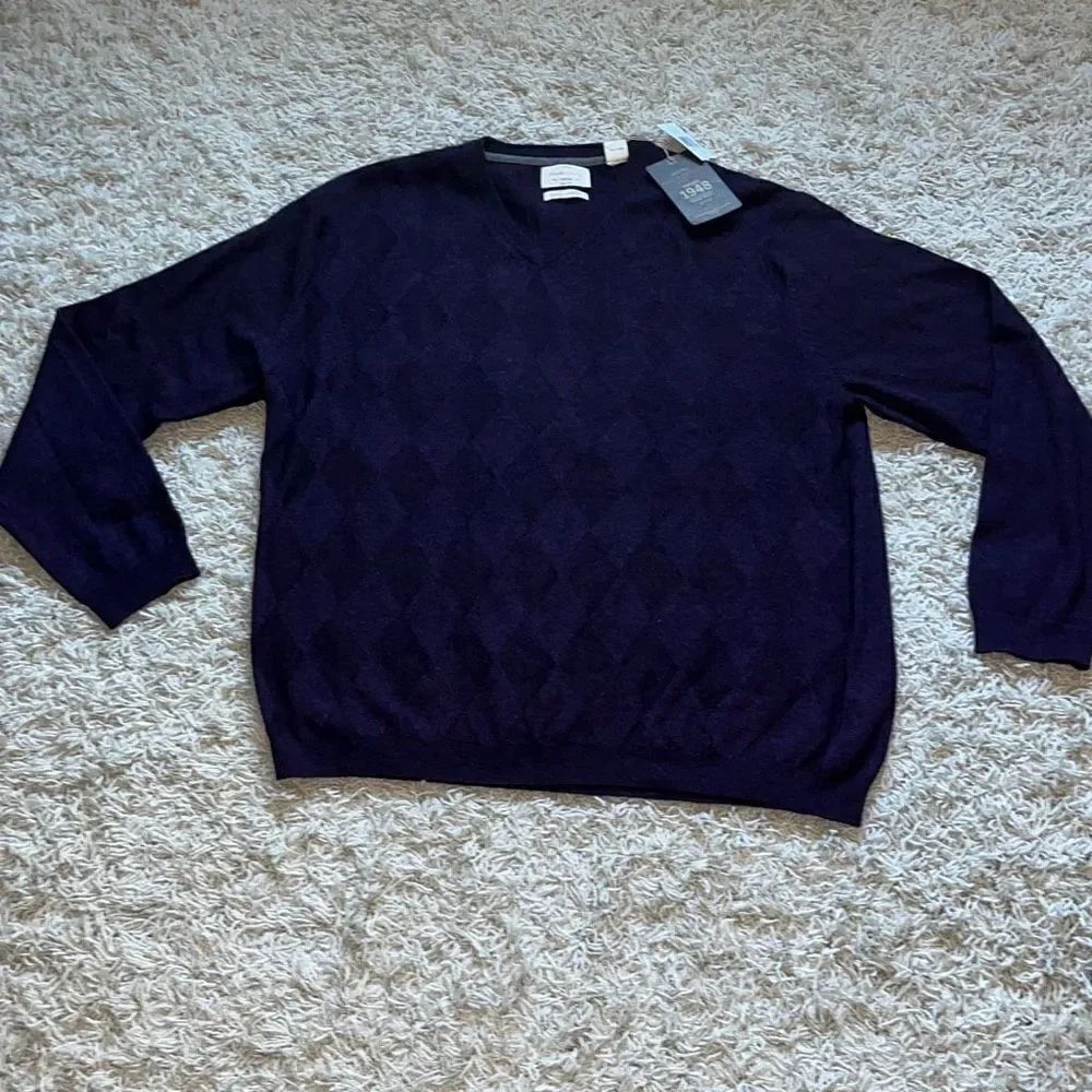 NWT Weatherproof Vintage Mens Sweater Merino Cashmere V Neck XXL